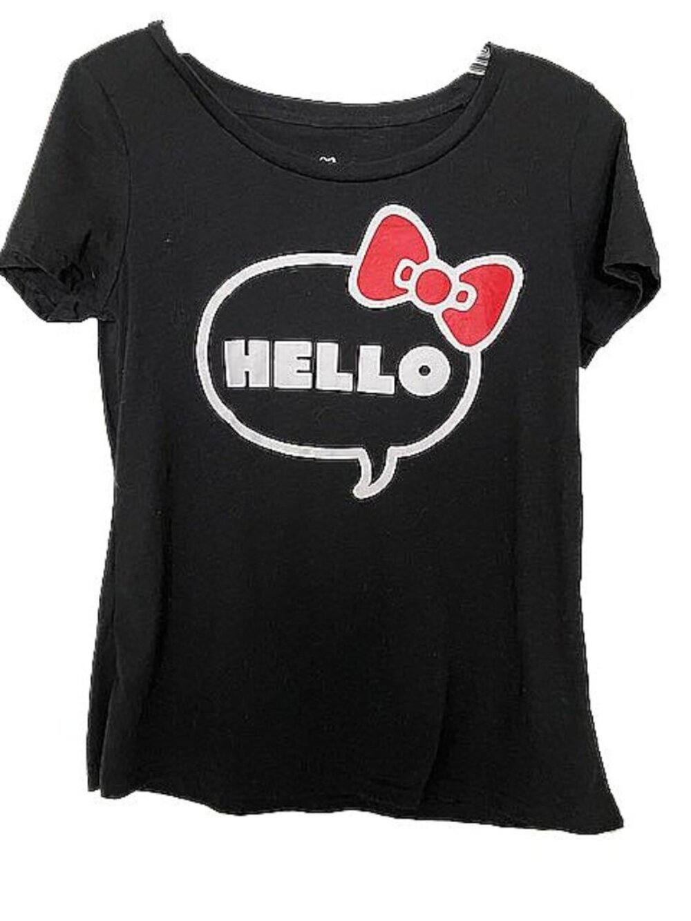 Hello Kitty by Sanrio Black T-Shirt Women’s Medium